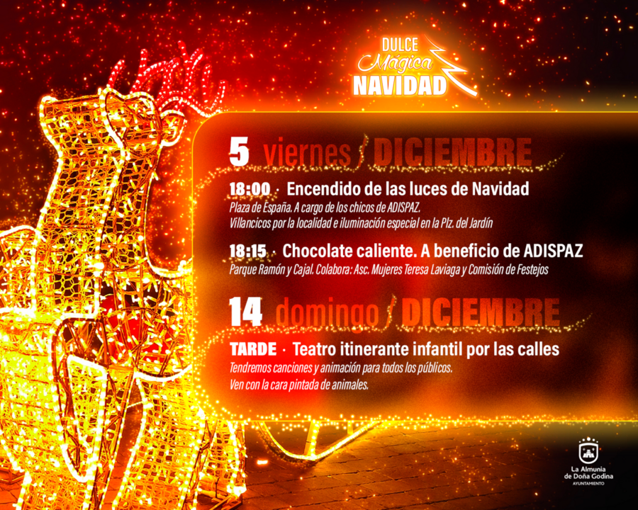 La Almunia inaugura su Navidad m&aacute;s dulce con el inicio del puente de diciembre