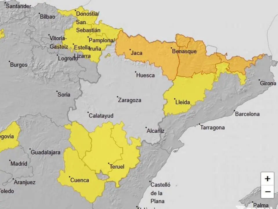20260104 alerta naranja proteccion civil prineo oscense