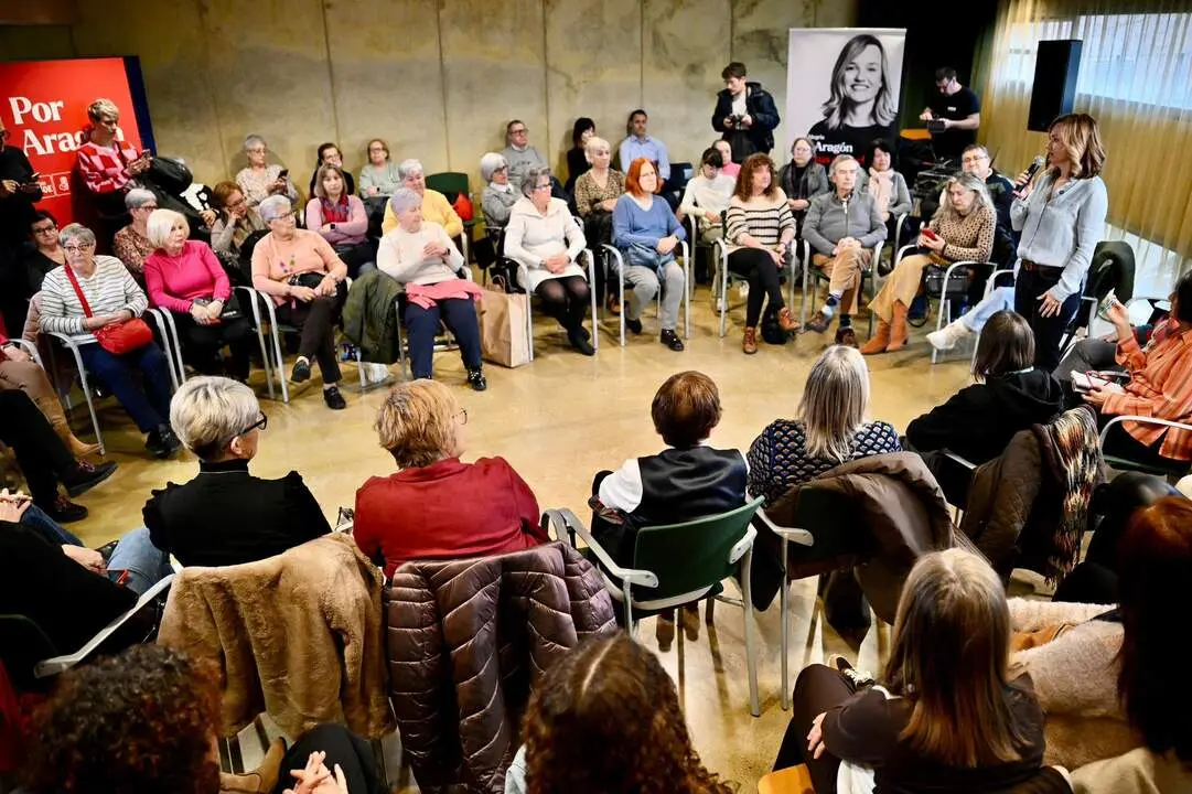 20260124 PSOE Pilar Alegr&iacute;a mujeres Utebo _Marcos Cebri&aacute;n