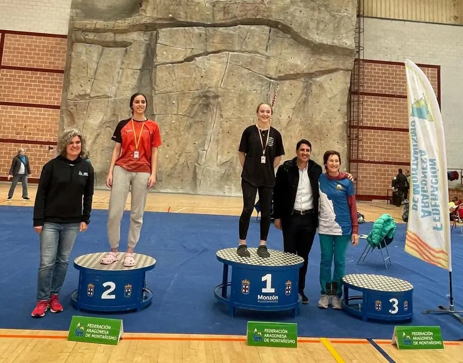 20260316 Podio Sub 19 femenino dificultad Huesca