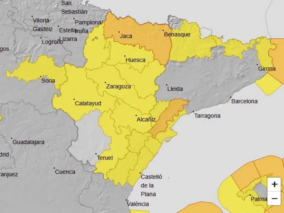 20260330 AEMET aviso nivel naranja vientos