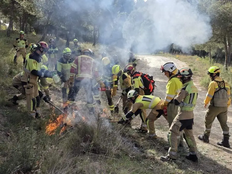 20260409 Emergencias simulacro incendio La Muela