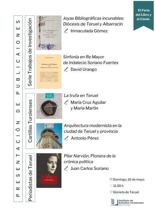 20260501 Tereuel Cartel presentaciones publicaciones XI Feria del Libro