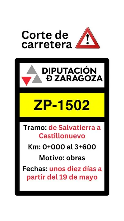 20260517 DPZ corte carretera ZP-1502 Salvatierra Castillonuevo