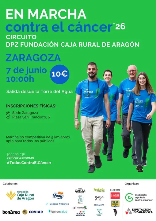 20260521 AECC cartel marcha zaragoza 2026