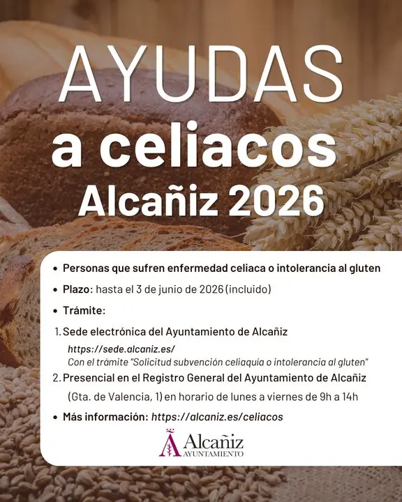 20260525 Alca&ntilde;iz Convocatoria celiacos 2026