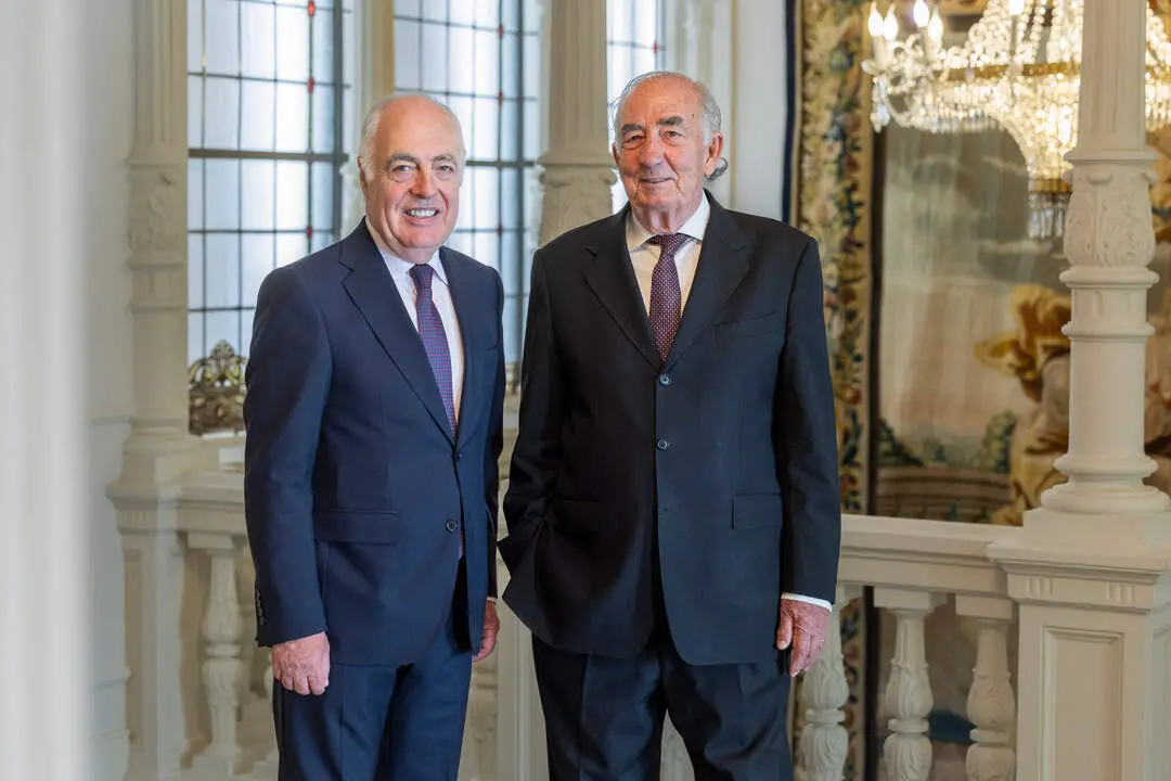 20260527 Jos&eacute; Luis Rodrigo, director general, y Amado Franco, presidente de Fundaci&oacute;n Ibercaja