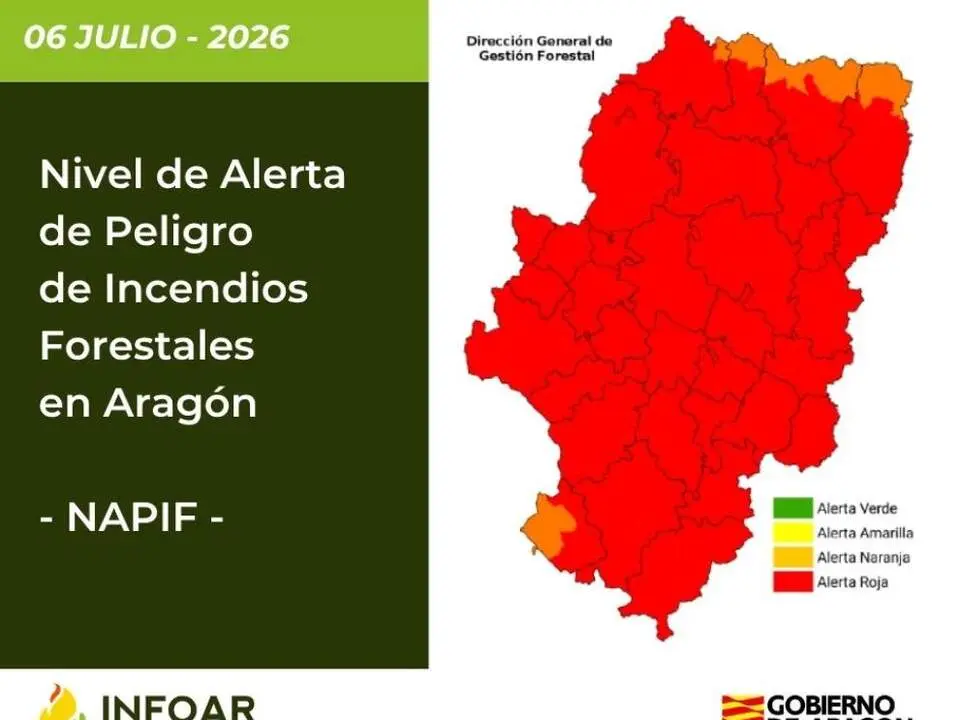 20260706 aragon alerta roja incendios forestales