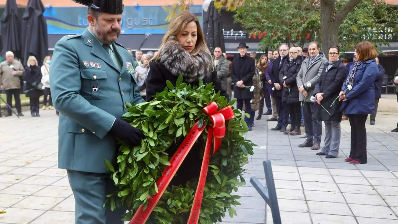 Zaragoza reafirma su compromiso con la memoria de las v&iacute;ctimas del terrorismo en el 38&ordm; aniversario del atentado contra la Casa Cuartel