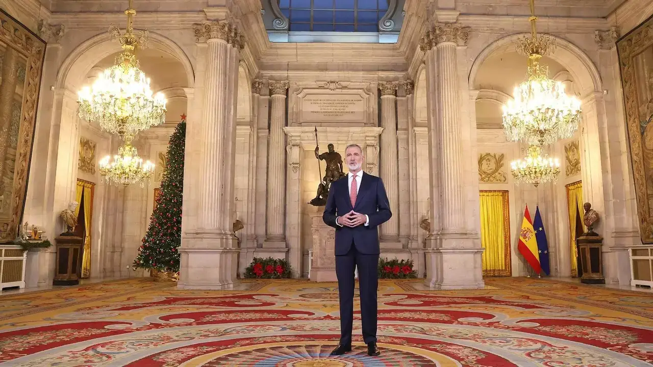 La convivencia democr&aacute;tica, en el centro del mensaje del Rey en una Nochebuena marcada por la polarizaci&oacute;n