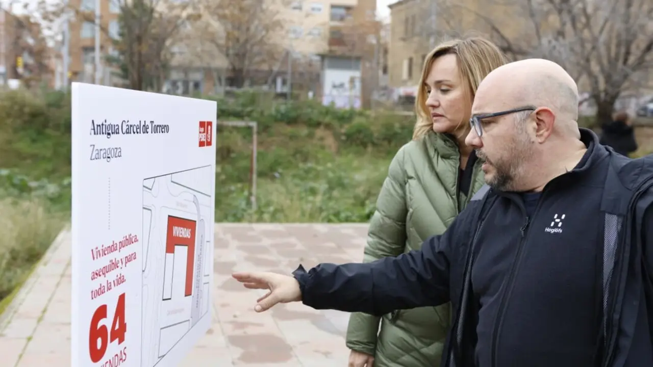 20260117 PSOE Pilar Alegr&iacute;a solar Torrero viviendas