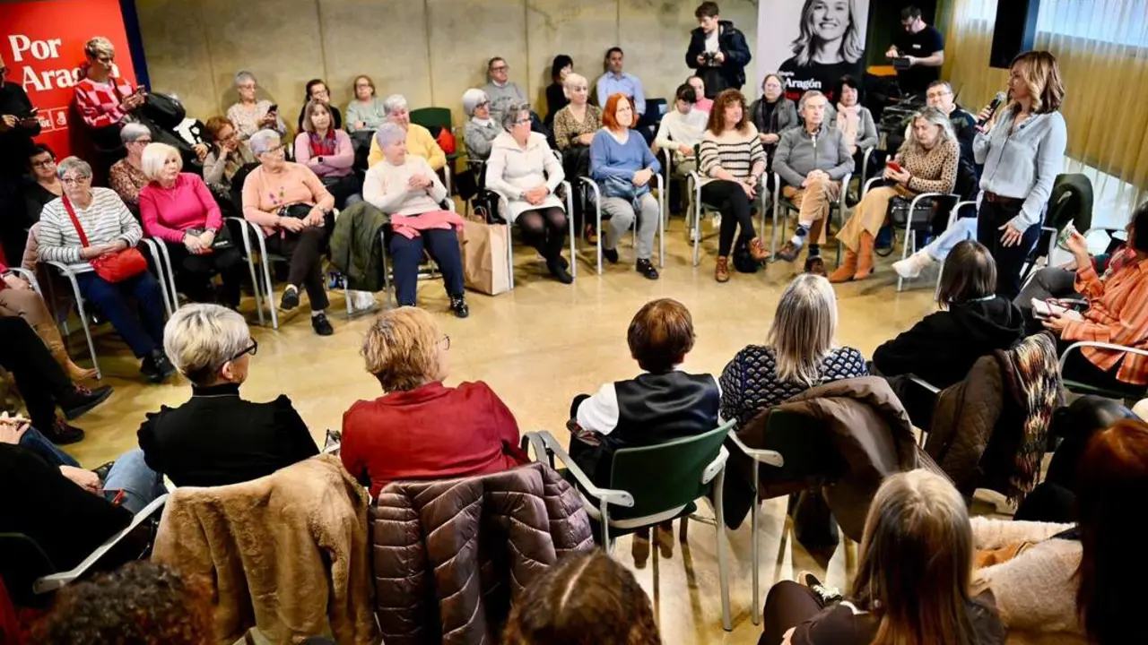 20260124 PSOE Pilar Alegr&iacute;a mujeres Utebo _Marcos Cebri&aacute;n