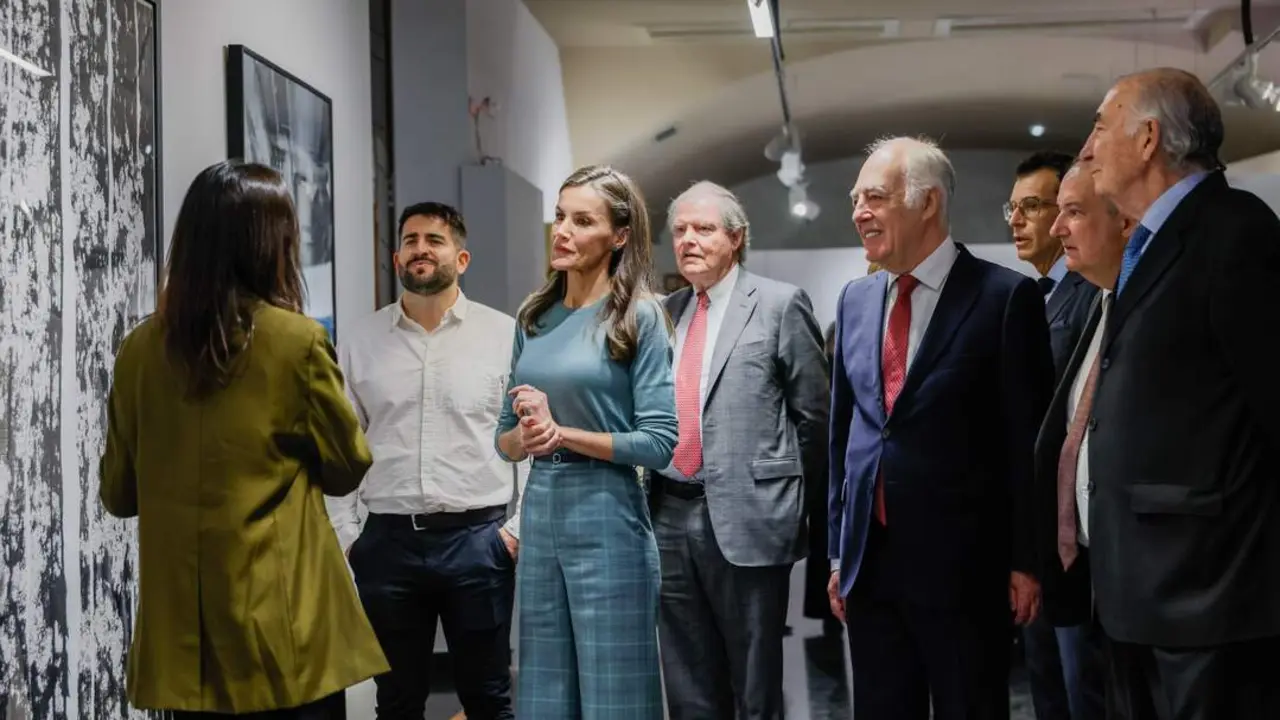 20260224 S.M la Reina visita el centro de Fundaci&oacute;n Ibercaja en Huesca