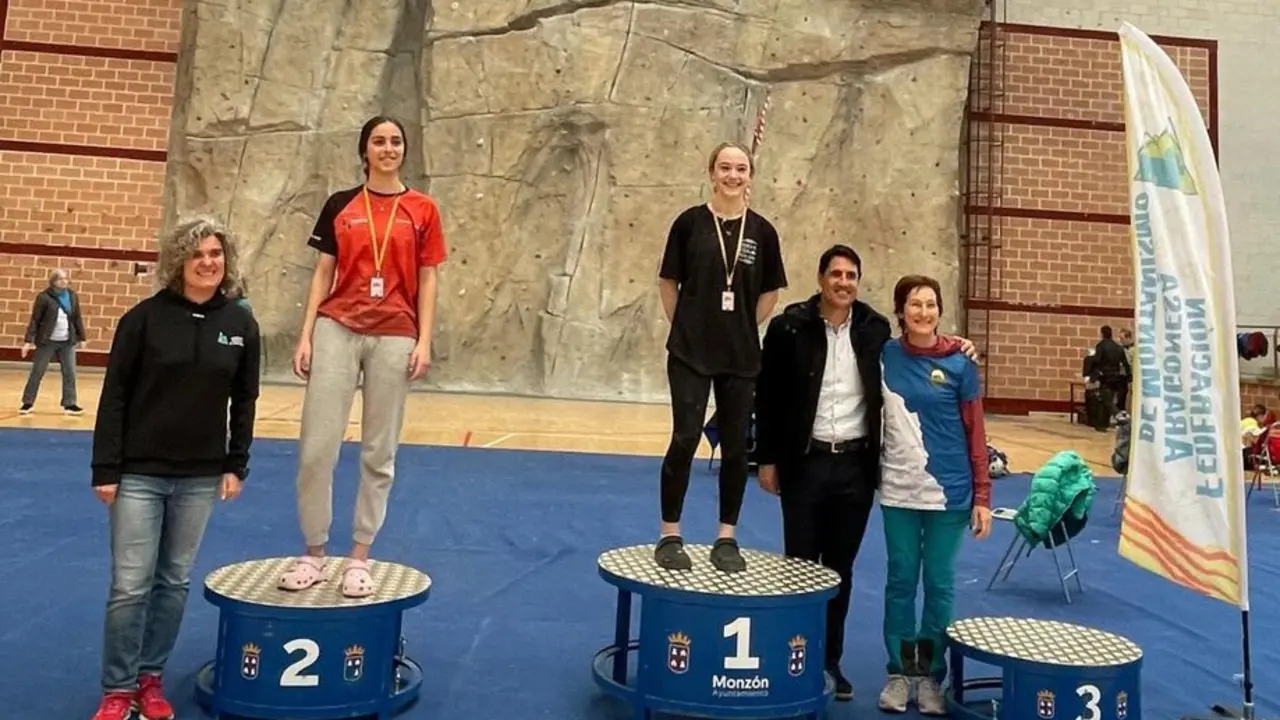 20260316 Podio Sub 19 femenino dificultad Huesca