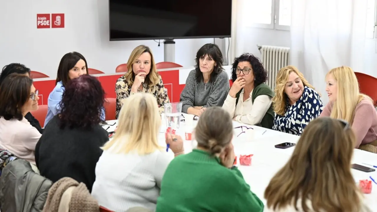 20260327 PSOE Fotograf&iacute;a de la reuni&oacute;n de Pilar Alegr&iacute;a con trabajadoras y representantes del sector de la Dependencia.