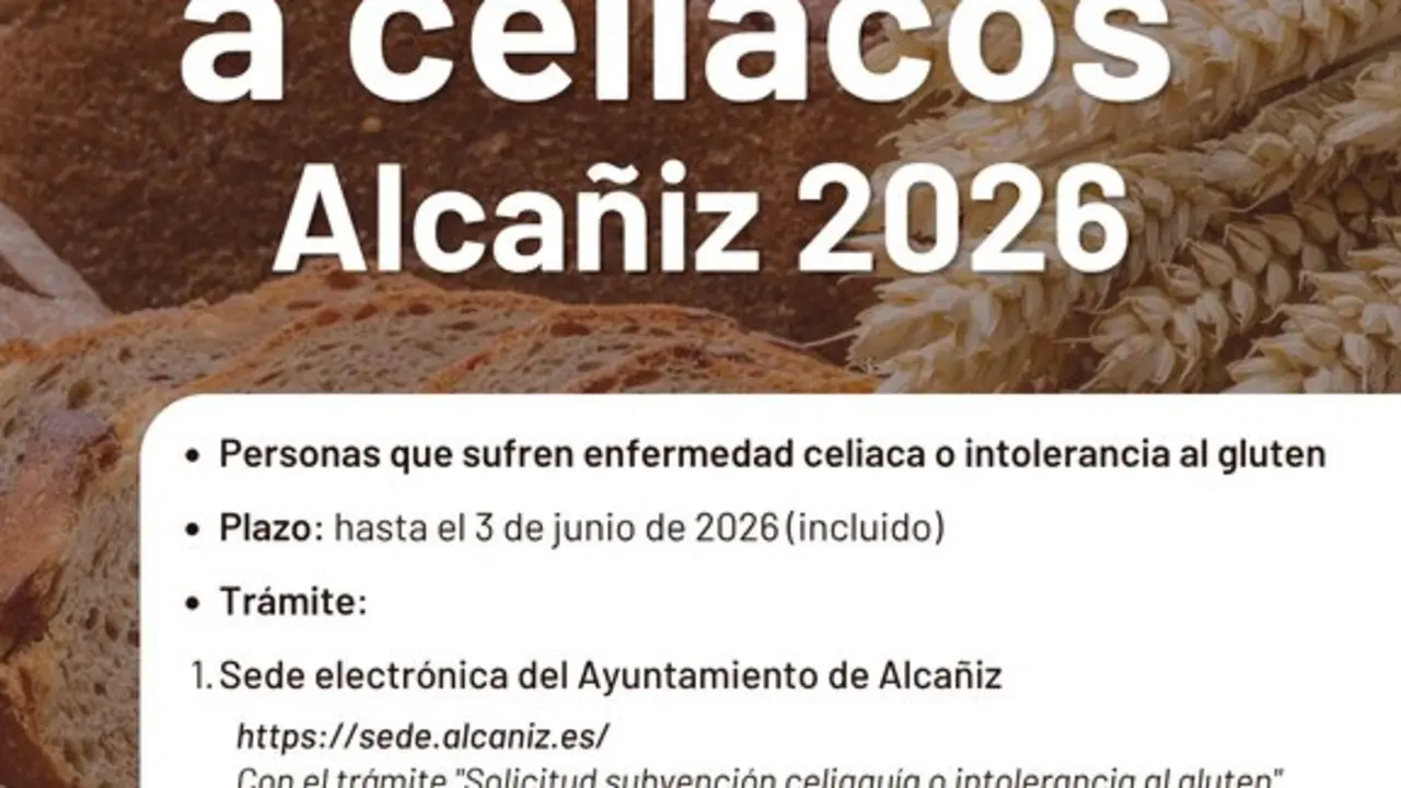 20260525 Alca&ntilde;iz Convocatoria celiacos 2026