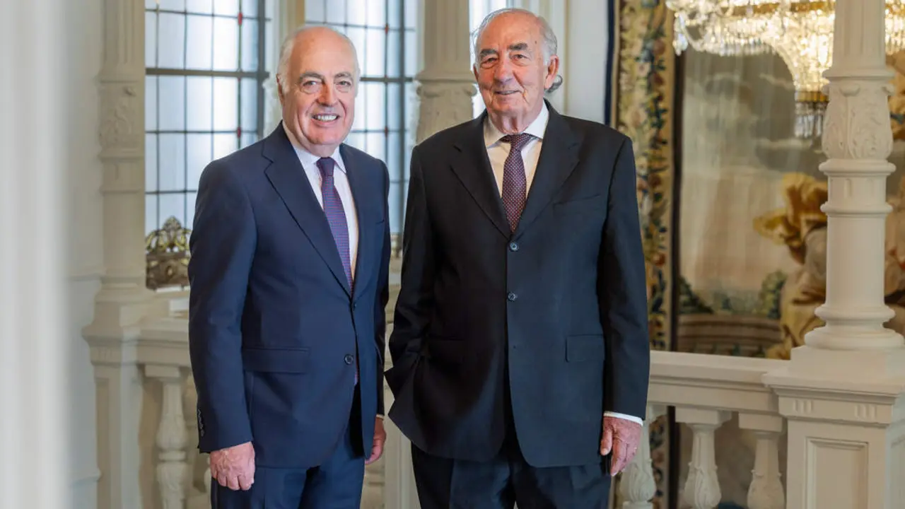 20260527 Jos&eacute; Luis Rodrigo, director general, y Amado Franco, presidente de Fundaci&oacute;n Ibercaja