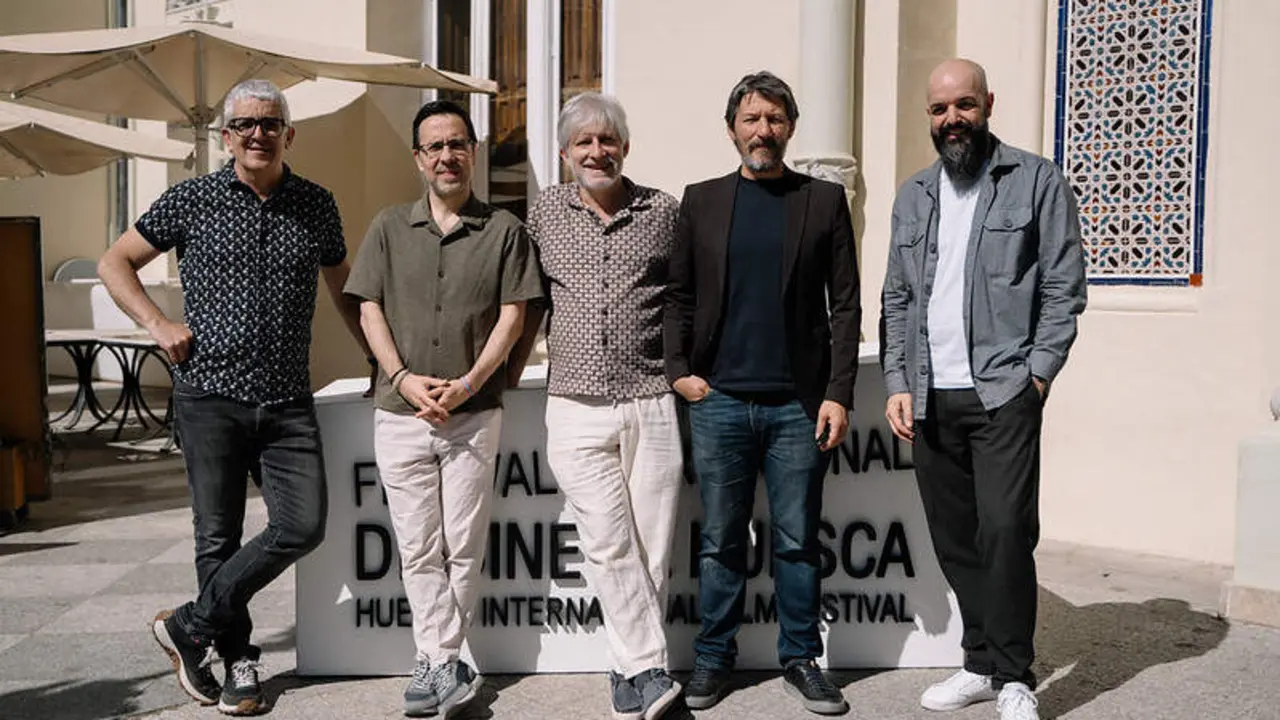 20260612 Jos&eacute; Alberto Andr&eacute;s Lacasta, Germ&aacute;n Roda, Gaizka Urresti, Javier Calvo y Nacho Lasierra. FOTO - Ana Escario (El Estudio)