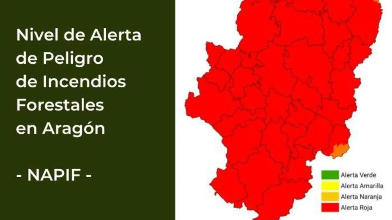 20260722 incendios aragon alerta roja