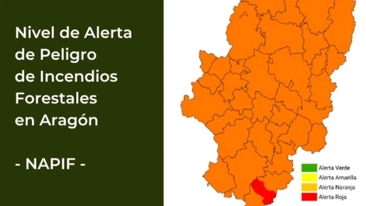 20260727 Aragon alerta roja incendios forestales aragon