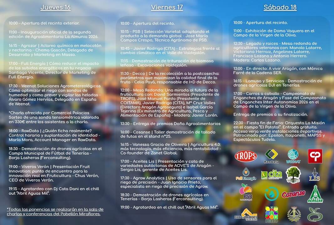 20260416 La Almunia Programa oficial 2026