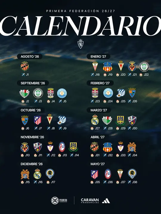 20260701 Real Zaragoza calendario